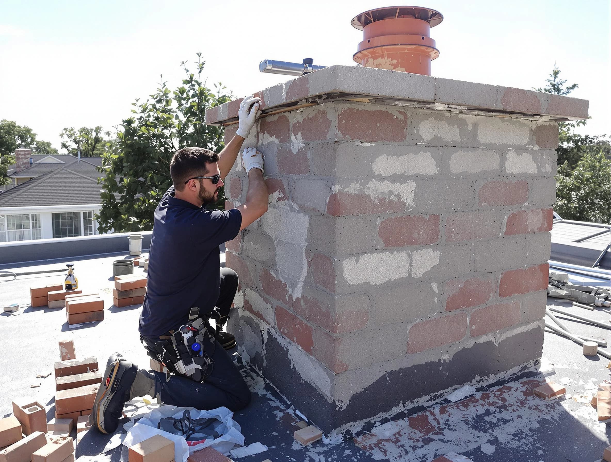Advanced chimney repair process by Lake Land'Or Chimney Sweep in Lake Land'Or, VA