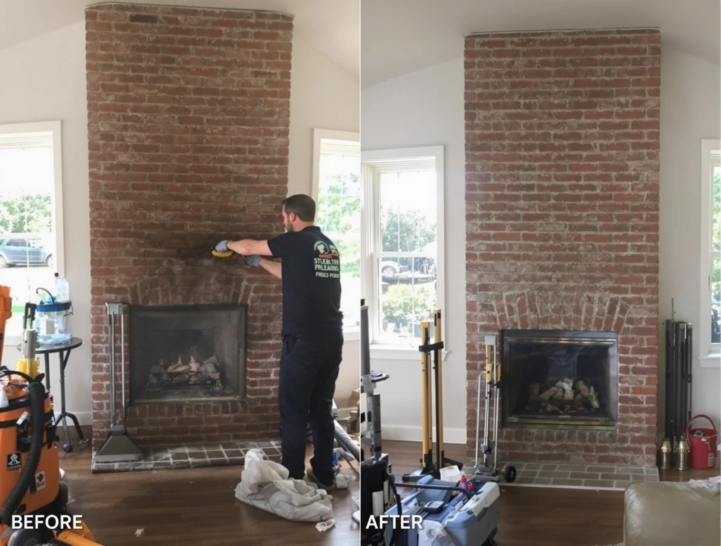 Finished chimney sweeping service by Lake Land'Or Chimney Sweep in Lake Land'Or, VA