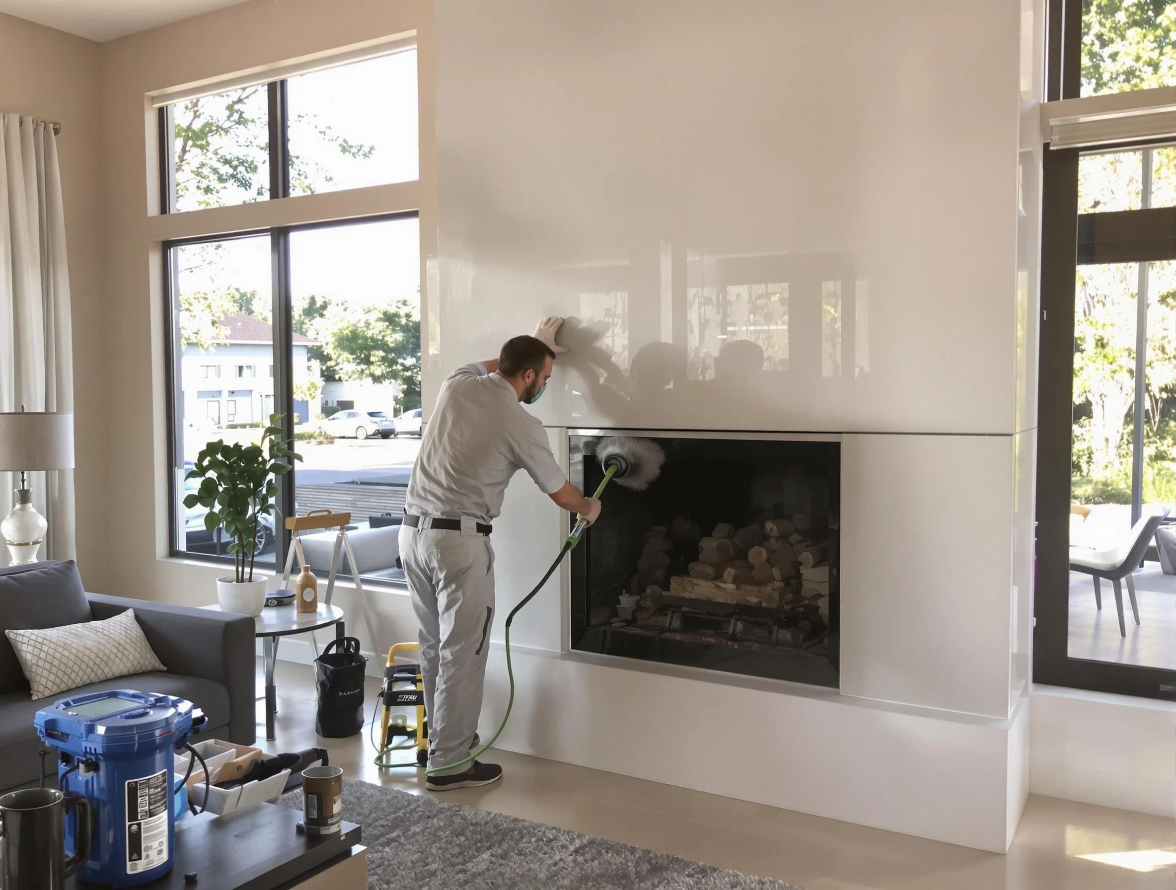 Lake Land'Or Chimney Sweep performing thorough soot removal in Lake Land'Or, VA