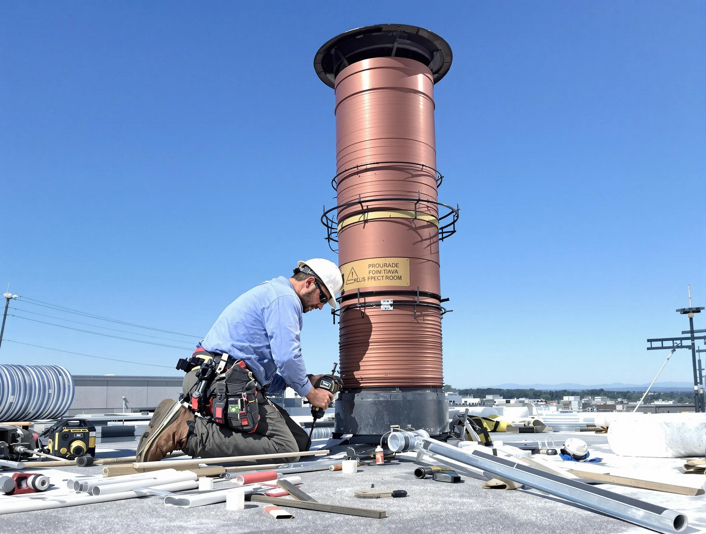 Installed chimney liner by Lake Land'Or Chimney Sweep in Lake Land'Or, VA